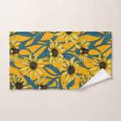 Geel Rudbekia op geel Bad Handdoek (Handdoek)