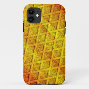 Geel ruitstaal 2 iPhone 11 hoesje