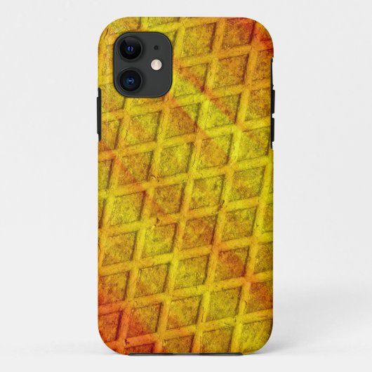 Geel ruitstaal 2 Case-Mate iPhone case (Achterkant)