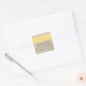 Geel Rustic Quatrefoil Sparen de Stickers van de D (Envelop)