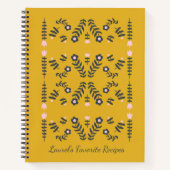 Geel Scandinavisch ventiel - persoonlijk recept Notitieboek (Voorkant)