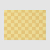 Geel Schaakbord Patroon Tissuepapier (Voorkant)