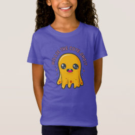 Geel Schattige Kawaii Ghost T-shirt