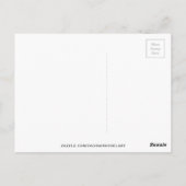 Geel schilderij van daffodil waterverf briefkaart (Achterkant)