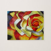 Geel schilderij van Freesia waterverf Legpuzzel (Horizontaal)