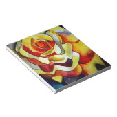 Geel schilderij van Freesia waterverf Notitieblok (Schuin)