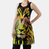 Geel Schort van de Lion Head - Lion Face Schort (Insitu)