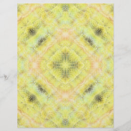 Geel Serene Tuinen Scrapbook Papier 2-zijdige Pagi
