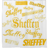 Geel Sheffey Fonts - 9566 Douchegordijn (Voorkant)