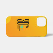 Geel "Shop Your Dreams"  iPhone Hoesje (Achterkant horizontaal)