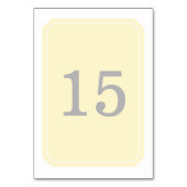 Geel Simply Elegant Table Kaart (Voorkant)