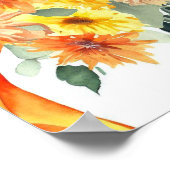 Geel & Sinaasappel, Begeleiders Boeket (C) Poster (Hoek)