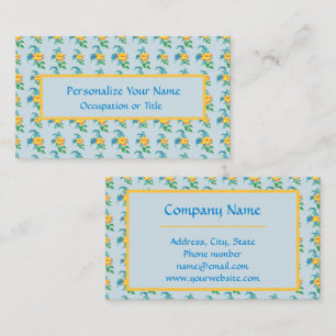  geel Sinaasappel bloem Visitekaartje