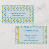 geel Sinaasappel bloembloem Visitekaartje (Voorkant / Achterkant)