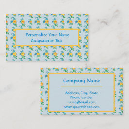  geel Sinaasappel bloembloem Visitekaartje