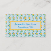 geel Sinaasappel bloembloem Visitekaartje (Voorkant)