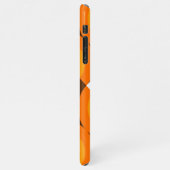 Geel Sinaasappel Bruin Retro Mideeuw Kunstpatroon iPhone Hoesje (Linkerkant)