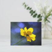 Geel Sinaasappel Coreopsis Briefkaart (Staand voorkant)