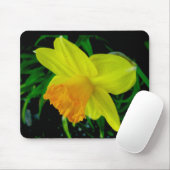 Geel Sinaasappel Daffodil Mousepad Muismat (Met muis)