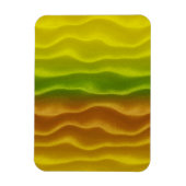 Geel Sinaasappel en groene zandduinen Magneet (Verticaal)