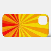 Geel, Sinaasappel en rode stralenpatroon mobiel Case-Mate iPhone Case (Achterkant (horizontaal))