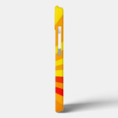 Geel, Sinaasappel en rode stralenpatroon mobiel Case-Mate iPhone Case (Achterkant / Links)