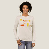 Geel Sinaasappel geometrische dozen Abstract Art D Tri-Blend Shirt (Voorkant)