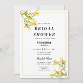 Geel sinaasappel groen lente bloemenVrijgezellenfe Kaart (Voorkant)