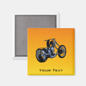 Geel Sinaasappel hakmes Magneet (Voorkant / Achterkant)