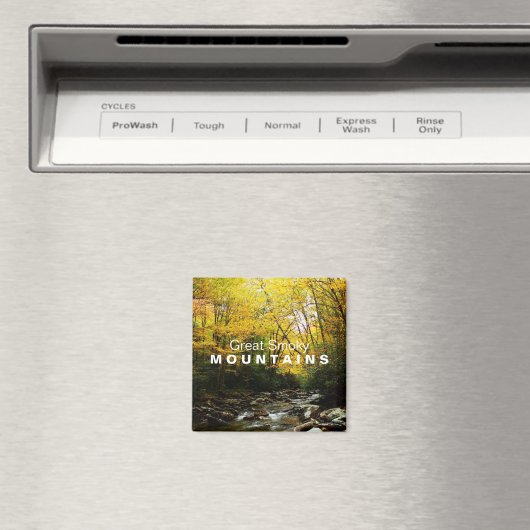 Geel Sinaasappel herfst grote rokerige bergmagneet Magneet (Insitu (Vaatwasser))