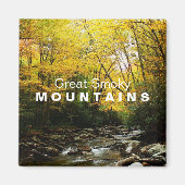 Geel Sinaasappel herfst grote rokerige bergmagneet Magneet (Voorkant)