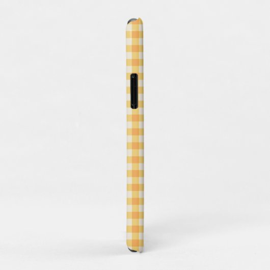 Geel Sinaasappel Ish Preppy Gingham Plaid Case-Mate iPhone Case (Achterkant/rechts)