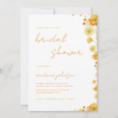 Geel Sinaasappel Levendige Zomertuin Vrijgezellenf Kaart (Voorkant)