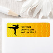 Geel Sinaasappel Martial Arts Etiket (Insitu)