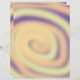 Geel Sinaasappel Paarse Swirl Blend Scrapbook Papi