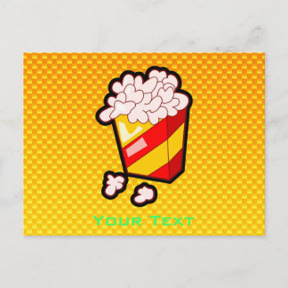 Geel Sinaasappel Popcorn Briefkaart
