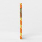 Geel Sinaasappel Retro 70s Daisies Case-Mate iPhone Case (Achterkant/links)