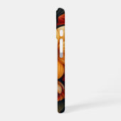 Geel, Sinaasappel, rood met bloemen iPhone 16 Hoesje (Linkerkant)