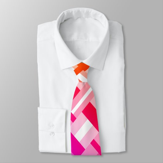 Geel, Sinaasappel, roze en Paars Stropdas (Gebonden)