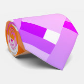 Geel, Sinaasappel, roze en Paars Stropdas (Opgerold)