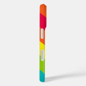 Geel Sinaasappel Roze Groen Blauw Streep, Naam, Case-Mate iPhone Case (Achterkant / Rechts)