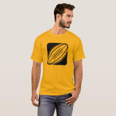 Geel Sinaasappel rugby T-shirt (Voorkant volledig)