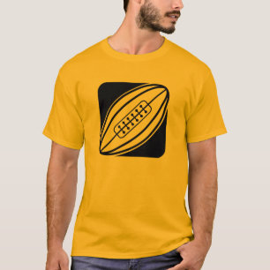 Geel Sinaasappel rugby T-shirt