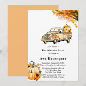 Geel Sinaasappel  Vrachtwagen Bachelorette Party Kaart (Voorkant / Achterkant)