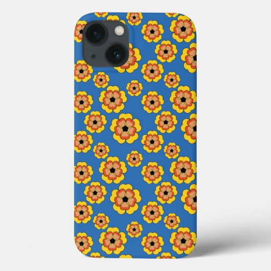 Geel Sinaasappels bloemenpatroon Case-Mate iPhone Case (Achterkant)