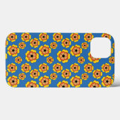 Geel Sinaasappels bloemenpatroon Case-Mate iPhone Case (Achterkant (horizontaal))