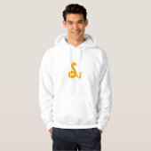 Geel Slang Maansymbool Symbool Hoodie (Voorkant volledig)