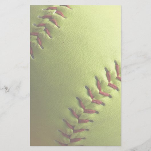 Geel Softball Light Briefpapier (Voorkant)