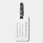 Geel Softball Multibehangpapier Bagagelabel (Achterkant verticaal)