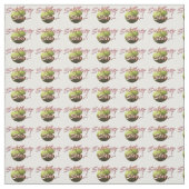 Geel Softball Star Polkadot Stof (Swatch)